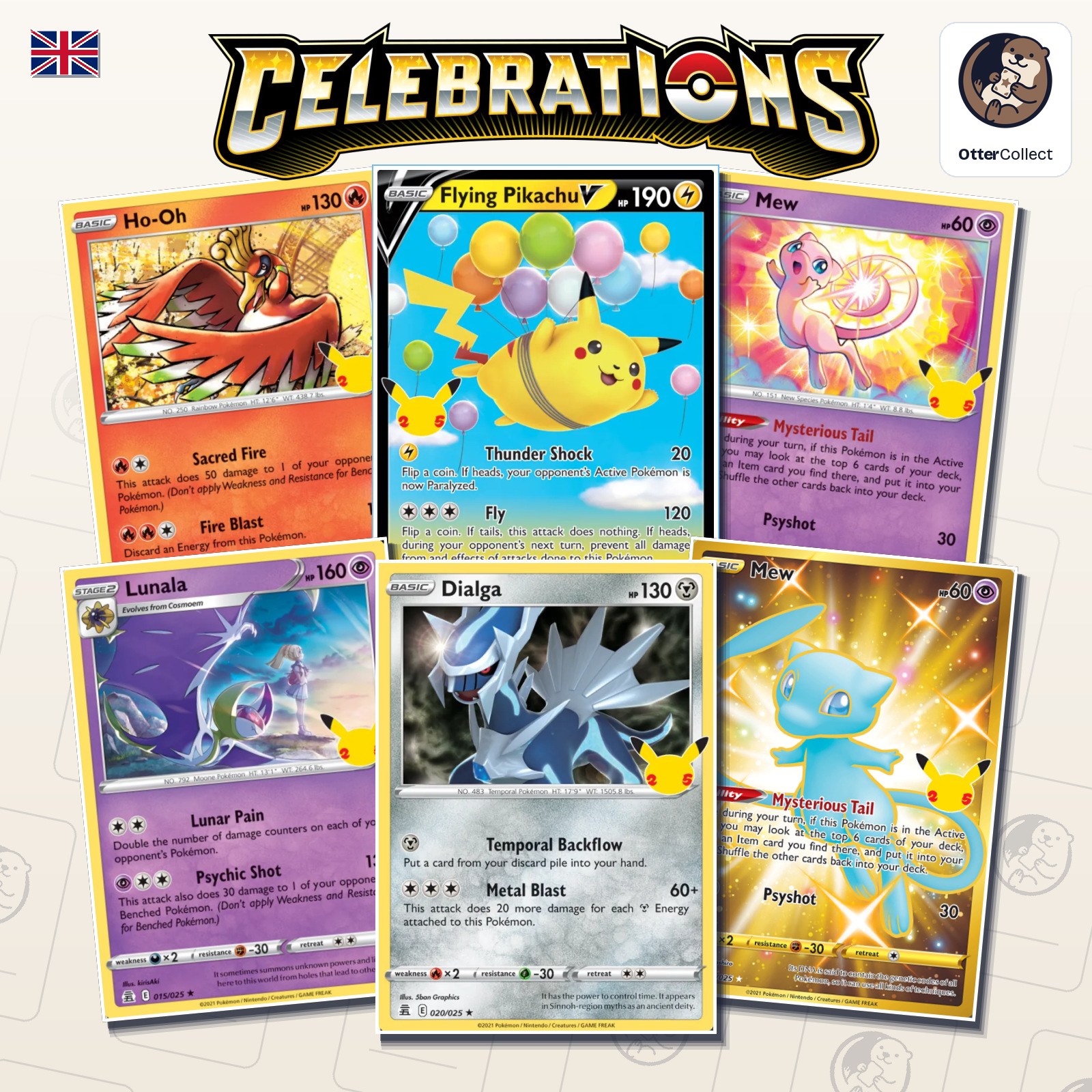 Pokémon TCG Celebrations singles