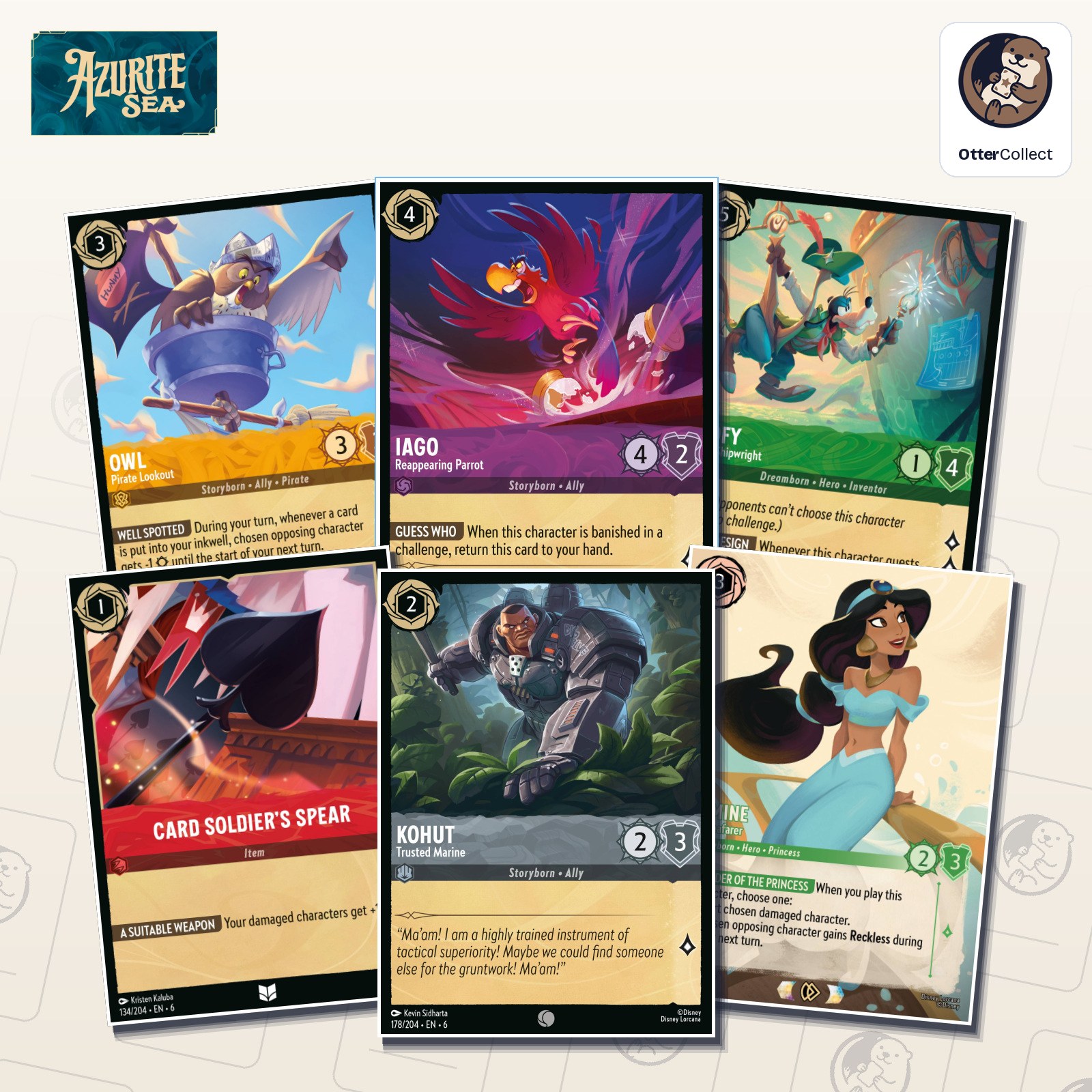 Disney Lorcana Azurite Sea singles