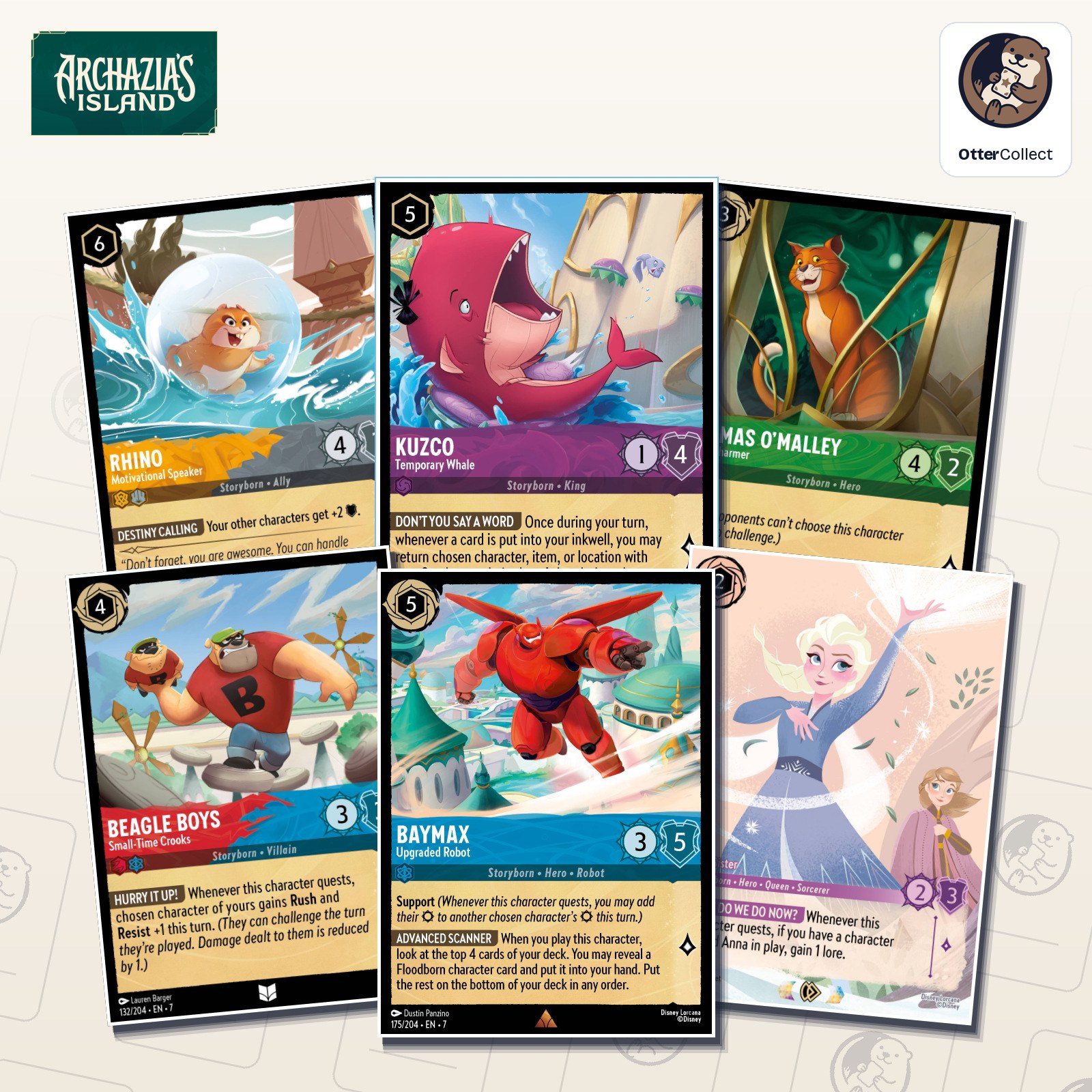 Disney Lorcana Archazia’s Island singles