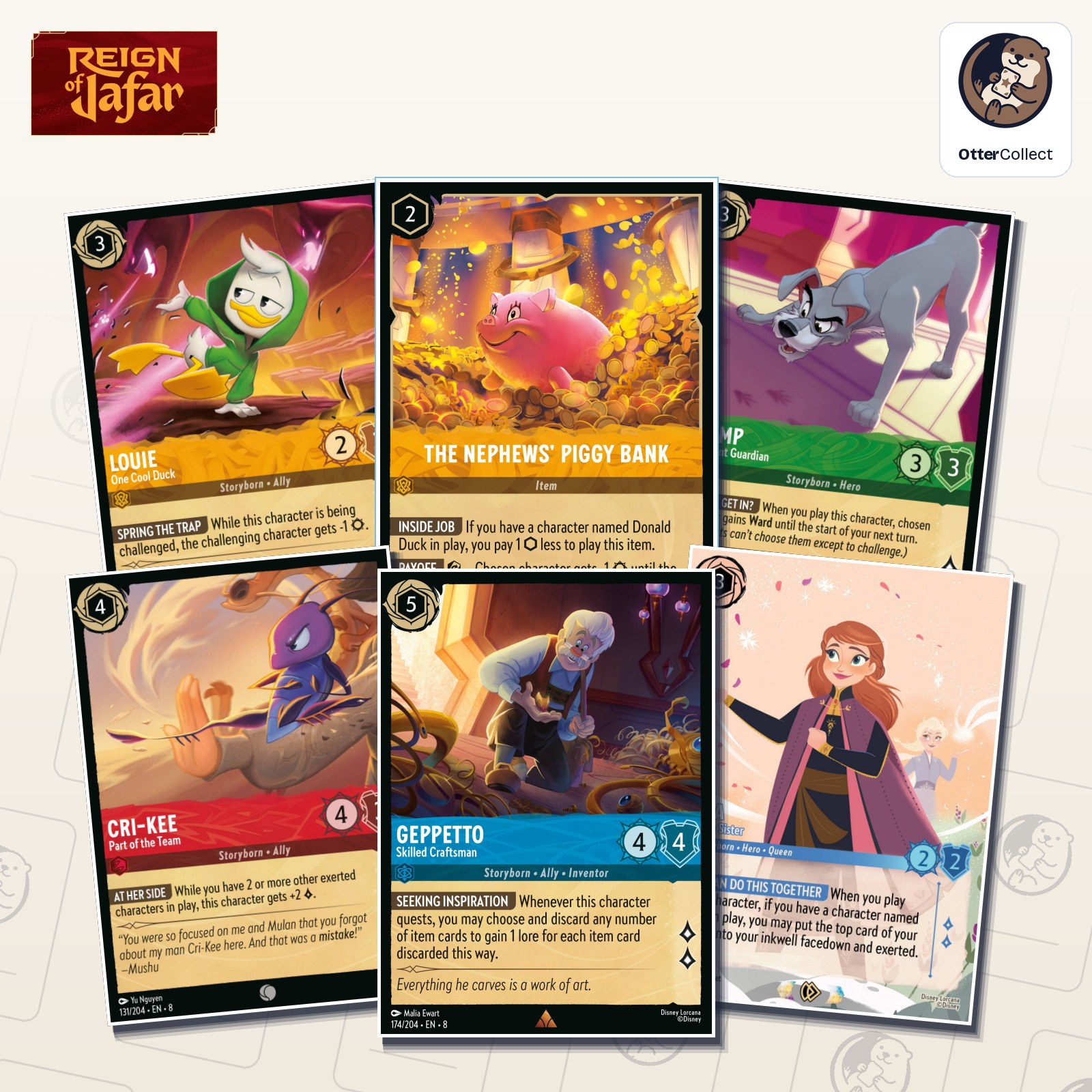 Disney Lorcana Reign of Jafar singles