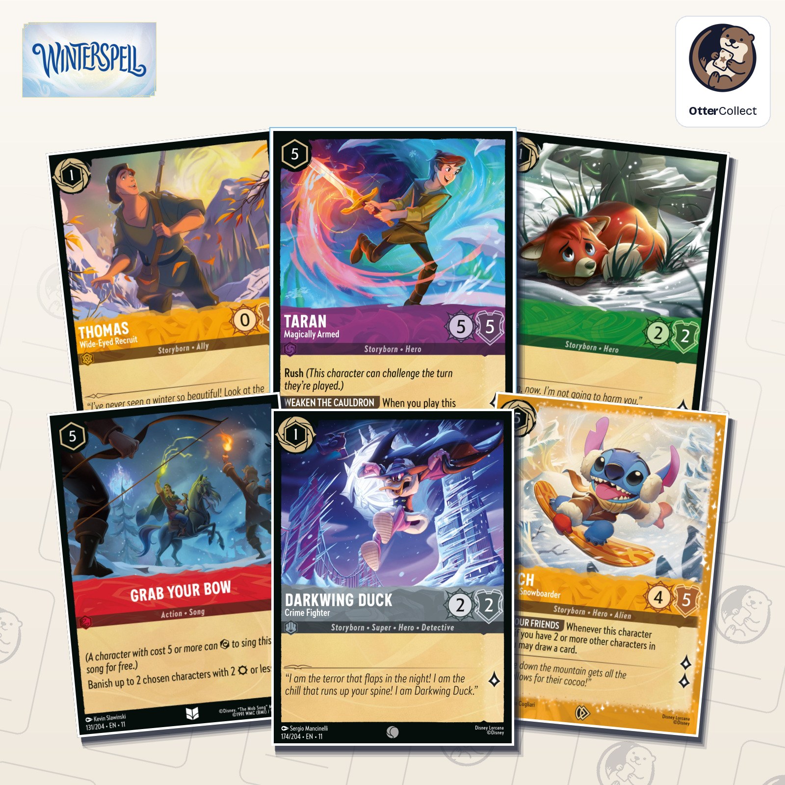 Disney Lorcana Winterspell singles