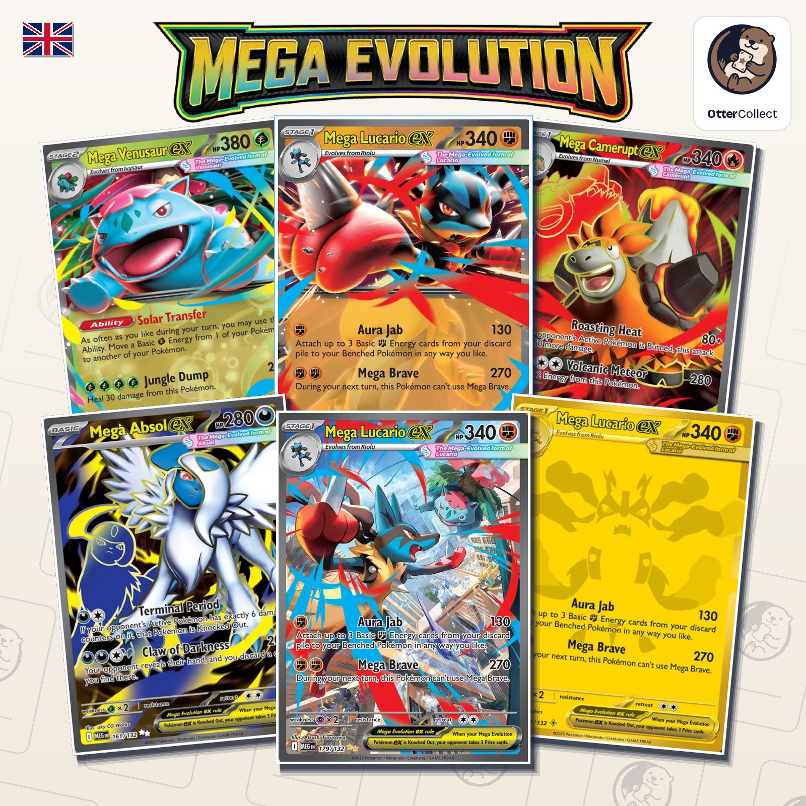 Pokémon TCG Mega Evolution singles