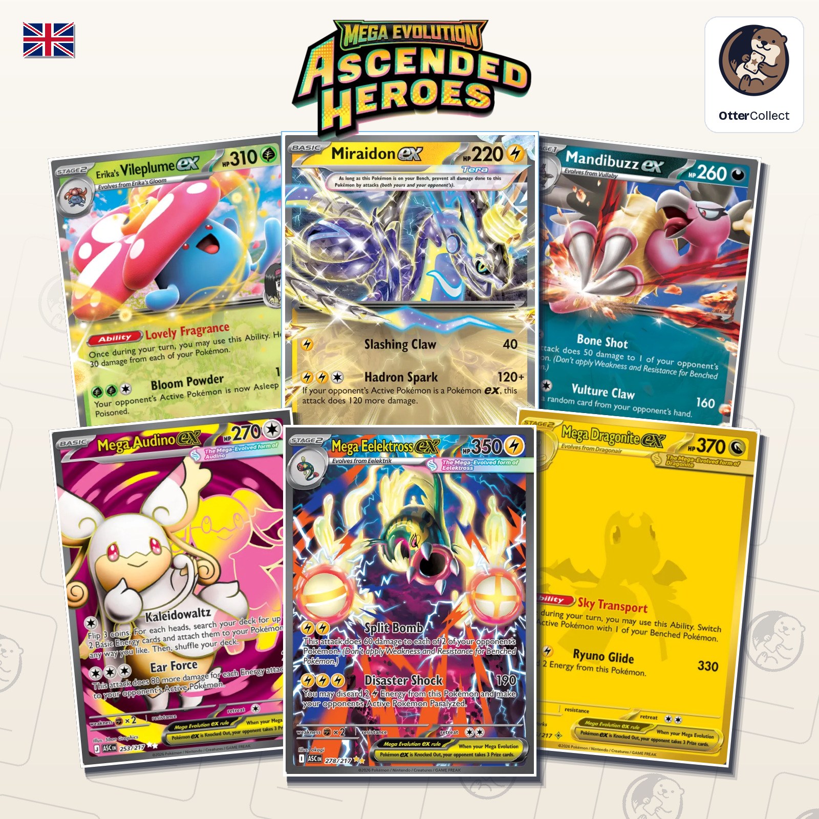 Pokémon TCG Ascended Heroes singles