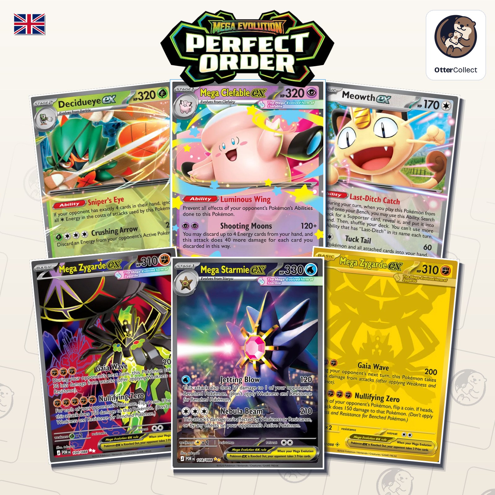 Pokémon TCG Perfect Order singles
