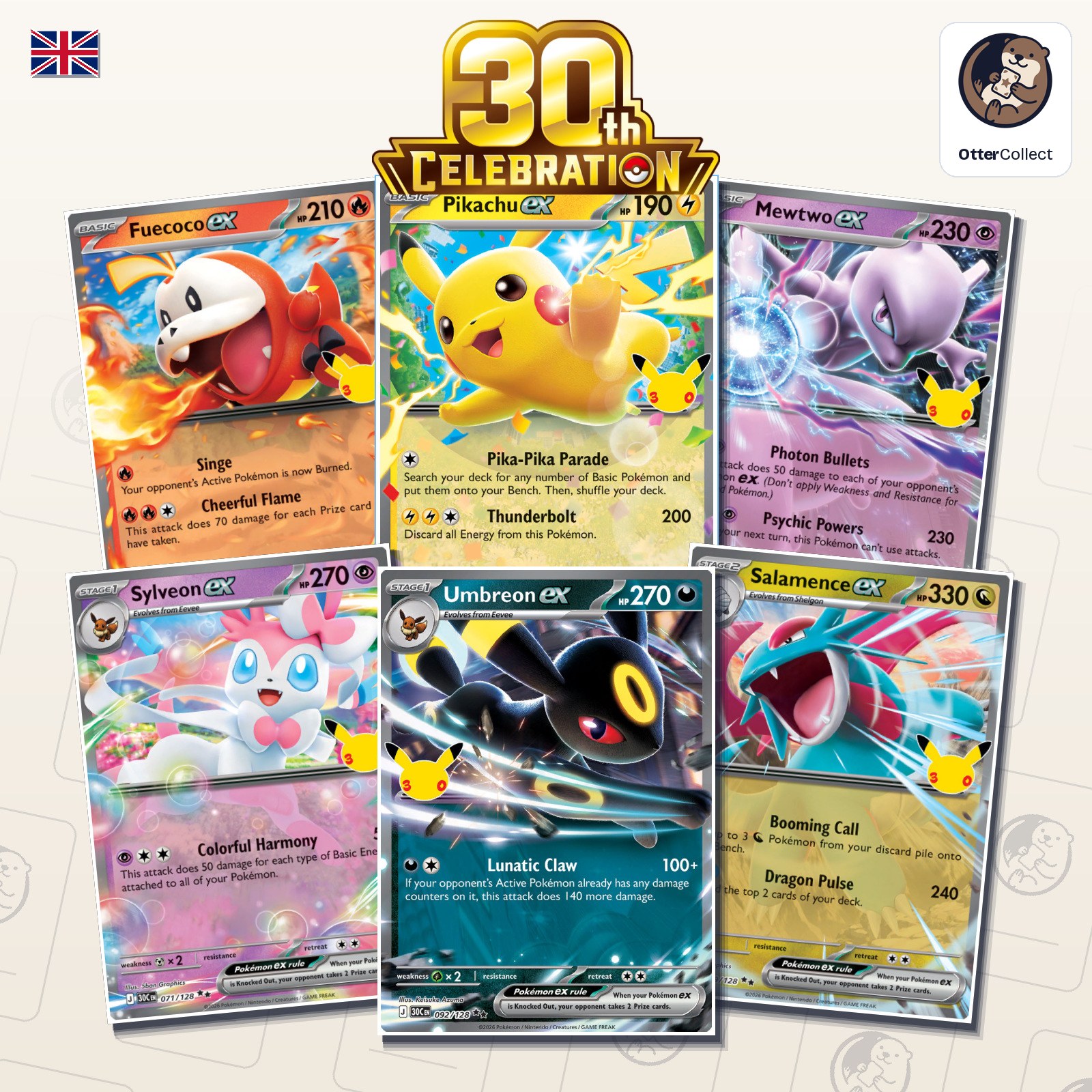 Pokémon TCG 30th Celebration singles