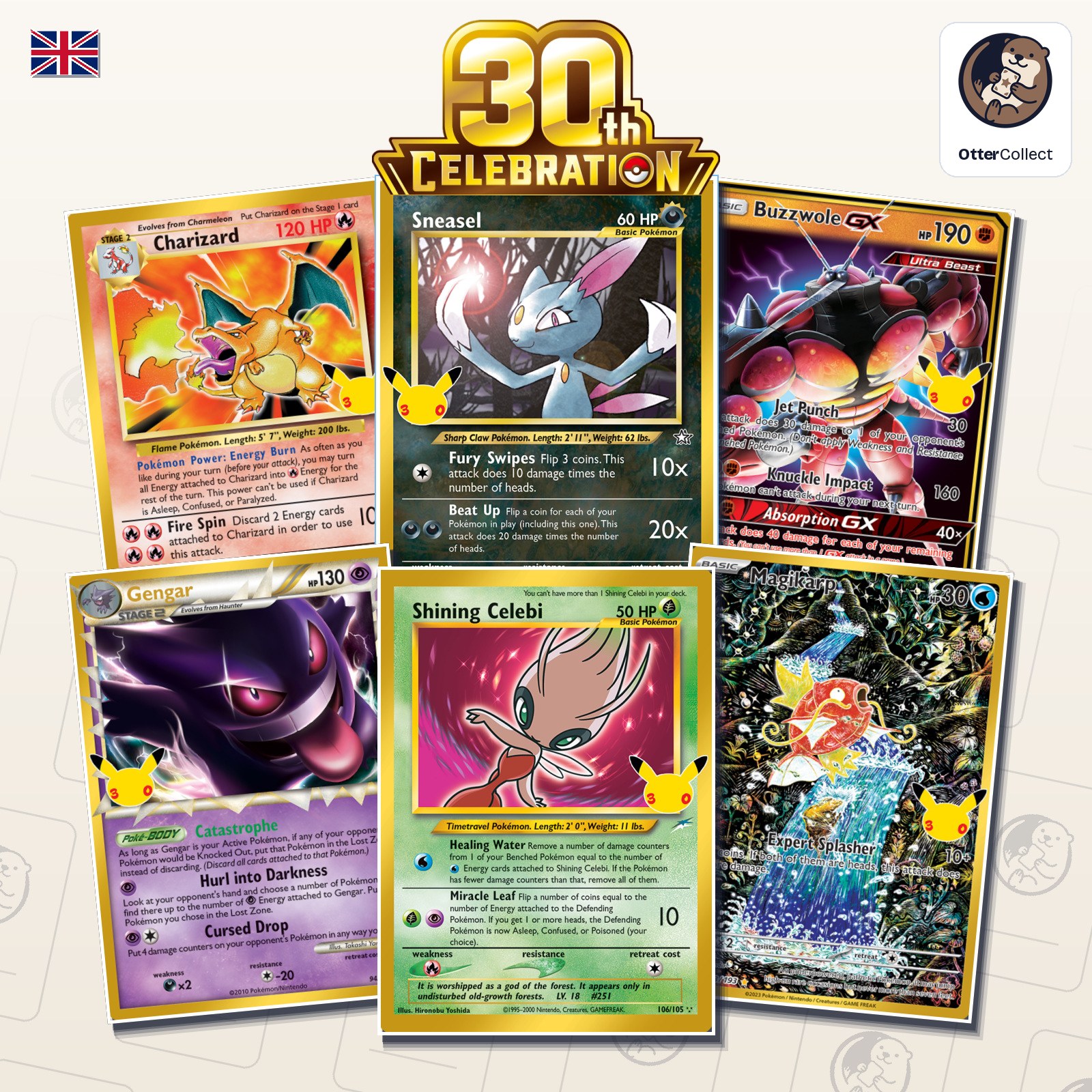 Pokémon TCG 30th Classic Collection singles