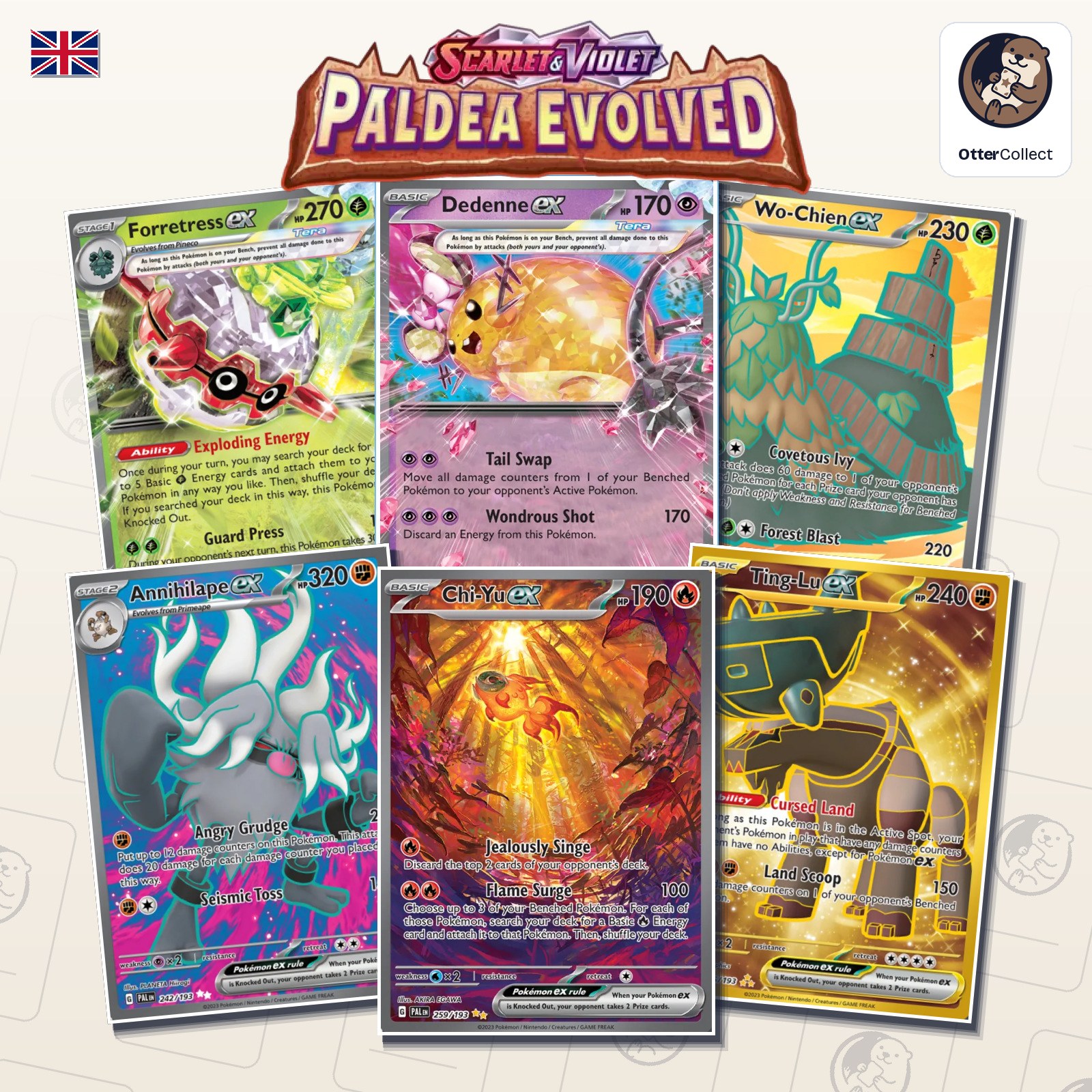 Pokémon TCG Paldea Evolved singles