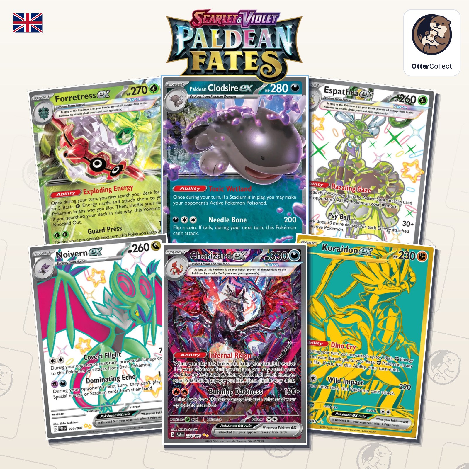 Pokémon TCG Paldean Fates singles