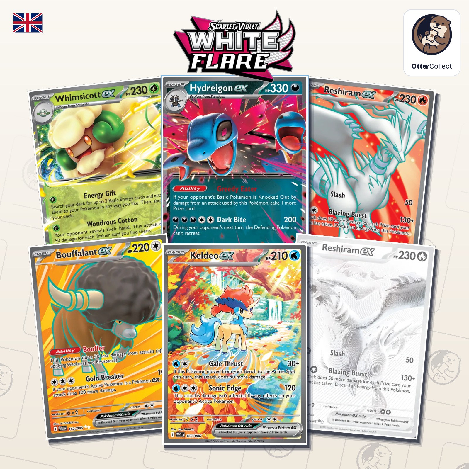 Pokémon TCG White Flare singles