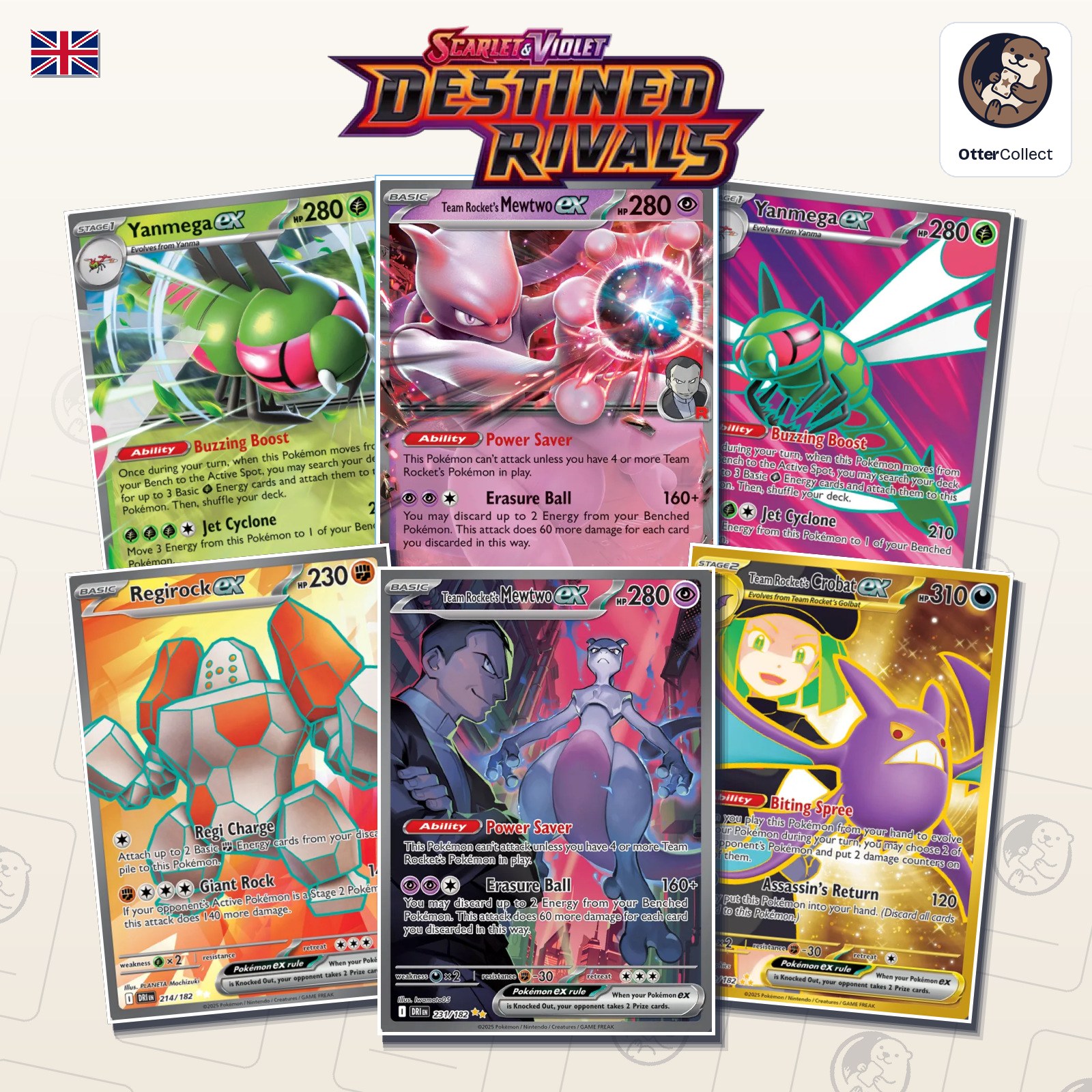 Pokémon TCG Destined Rivals singles