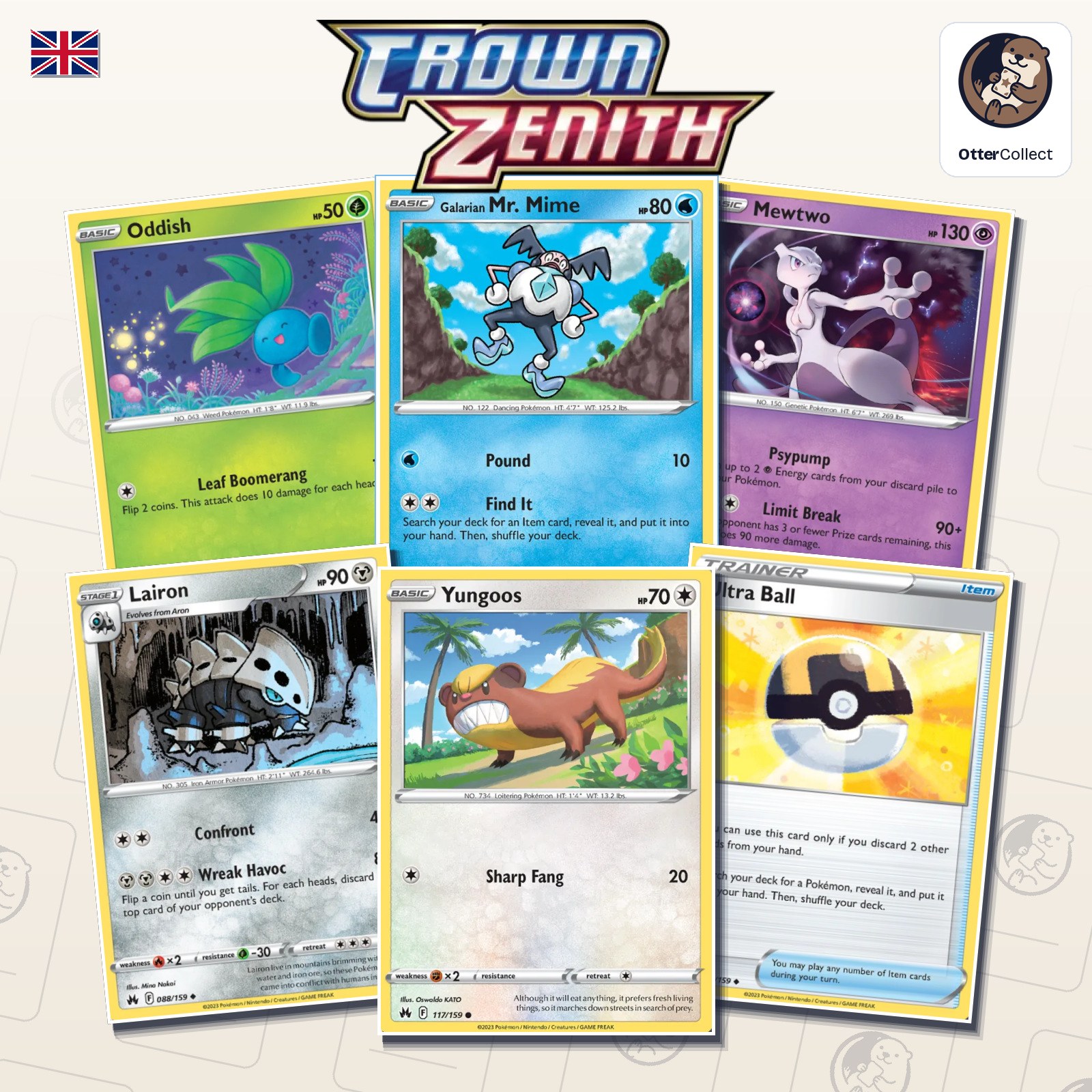Pokémon TCG Crown Zenith singles