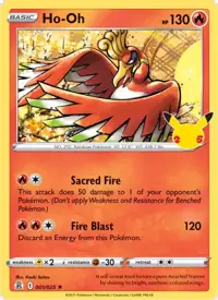 Ho-Oh 001/025 – Celebrations (CEL), Pokémon card (English)