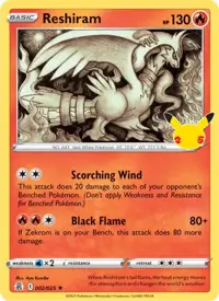 Reshiram 002/025 – Celebrations (CEL), Pokémon card (English)
