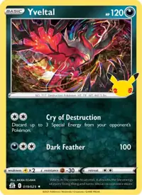 Yveltal 019/025 – Celebrations (CEL), Pokémon card (English)