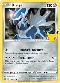 Dialga 020/025 – Celebrations (CEL), Pokémon card (English)