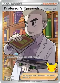 Professor's Research (Professor Oak) 024/025 – Celebrations (CEL), Pokémon card (English)