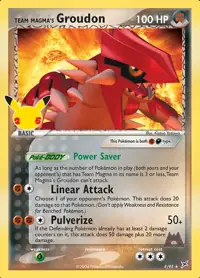 Team Magma's Groudon 9/95 – Celebrations Classic Collection (CEL:CC), Pokémon card (English)