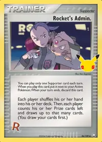 Rocket's Admin. 86/109 – Celebrations Classic Collection (CEL:CC), Pokémon card (English)