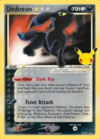 Umbreon ☆ 17/17 – Celebrations Classic Collection (CEL:CC), Pokémon card (English)