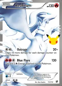 Reshiram 113/114 – Celebrations Classic Collection (CEL:CC), Pokémon card (English)