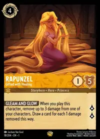Rapunzel - Gifted with Healing 018 – The First Chapter, Lorcana card (English)