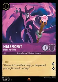 Maleficent - Biding Her Time 048 – The First Chapter, Lorcana card (English)