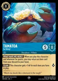 Tamatoa - So Shiny! 159 – The First Chapter, Lorcana card (English)