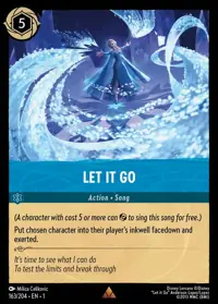 Let It Go 163 – The First Chapter, Lorcana card (English)