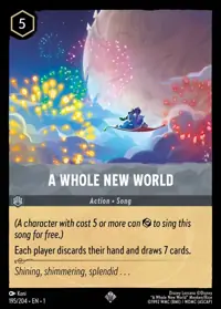 A Whole New World 195 – The First Chapter, Lorcana card (English)