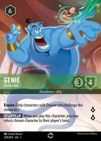 Genie - On the Job 209/204 – The First Chapter, Lorcana card (English)