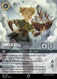 Tinker Bell - Giant Fairy 216/204 – The First Chapter, Lorcana card (English)