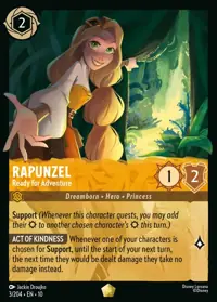 Rapunzel - Ready for Adventure 003 – Whispers in the Well, Lorcana card (English)