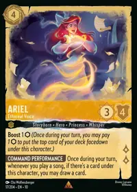 Ariel - Ethereal Voice 017 – Whispers in the Well, Lorcana card (English)
