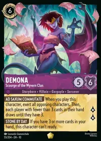 Demona - Scourge of the Wyvern Clan 055 – Whispers in the Well, Lorcana card (English)