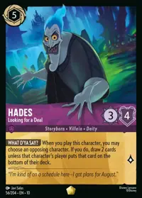 Hades - Looking for a Deal 056 – Whispers in the Well, Lorcana card (English)