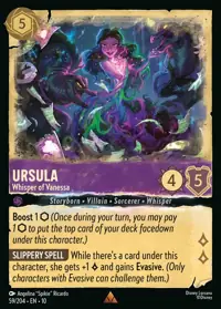 Ursula - Whisper of Vanessa 059 – Whispers in the Well, Lorcana card (English)