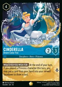 Cinderella - Dream Come True 155 – Whispers in the Well, Lorcana card (English)