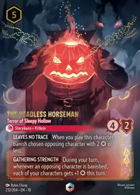 The Headless Horseman - Terror of Sleepy Hollow 232/204 – Whispers in the Well, Lorcana card (English)