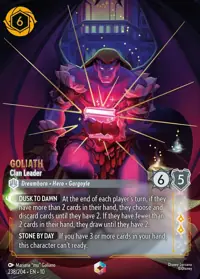 Goliath - Clan Leader 238/204 – Whispers in the Well, Lorcana card (English)