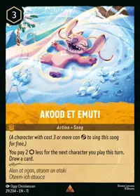 Akood et Emuti 029 – Winterspell, Lorcana card (English)