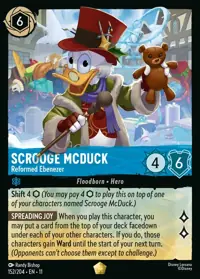 Scrooge McDuck - Reformed Ebenezer 152 – Winterspell, Lorcana card (English)