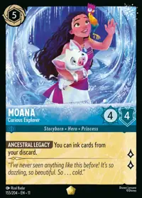 Moana - Curious Explorer 155 – Winterspell, Lorcana card (English)