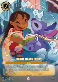 Ohana Means Family 224/204 – Winterspell, Lorcana card (English)