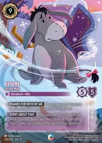 Eeyore - In the Way 226/204 – Winterspell, Lorcana card (English)