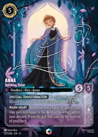 Anna - Soothing Sister 227/204 – Winterspell, Lorcana card (English)