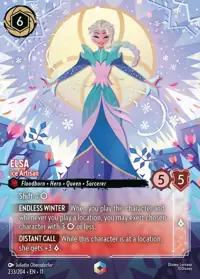 Elsa - Ice Artisan 233/204 – Winterspell, Lorcana card (English)