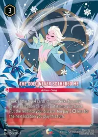 The Cold Never Bothered Me 234/204 – Winterspell, Lorcana card (English)