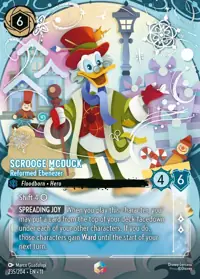 Scrooge McDuck - Reformed Ebenezer 235/204 – Winterspell, Lorcana card (English)