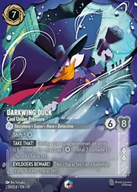 Darkwing Duck - Cool Under Pressure 239/204 – Winterspell, Lorcana card (English)