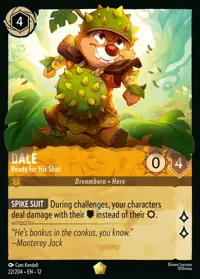 Dale - Ready for His Shot 022 – Wilds Unknown, Lorcana card (English)
